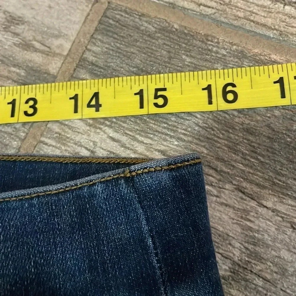 Spanx Distressed Ankle Skinny Jeans Medium Wash Stretch denim Women’s Size L - Picture 7 of 13